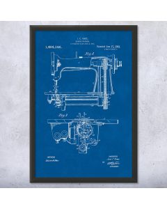 Sewing Machine Patent Framed Print