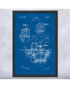 Popcorn Machine Patent Framed Print
