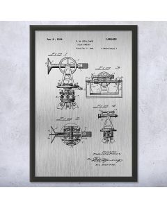 Surveyors Solar Compass Patent Framed Print