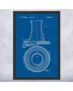 Nuclear Power Plant Cooling Tower Framed Print