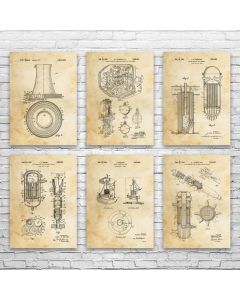 Nuclear Power Patent Posters Set of 6