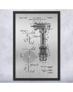 Fuel Injector Framed Patent Print