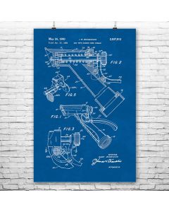 Spray Gun Garden Hose Nozzle Poster Patent Print Wall Art Gift