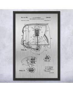 MacPherson Strut Spring Framed Patent Print