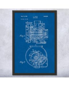 Buchi Turbocharger Patent Framed Print