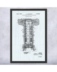 Missile Silo Framed Patent Print
