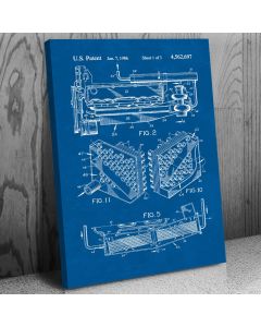 Turbocharger Intercooler Canvas Patent Art Print Gift
