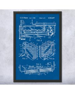 Turbocharger Intercooler Framed Patent Print