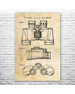 Binoculars Patent Print Poster
