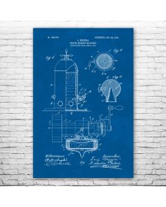 Bezzera Espresso Machine Patent Print Poster