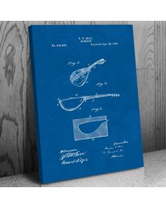 Mandolin Canvas Patent Art Print Gift, Mandolin, Mandolin Art, Mandolin Design, Mandolin Gift, Mandolin Player, Musician Gift, Music Gift, Guitar Gift