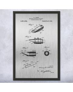Woodwind Mouthpiece Patent Framed Print