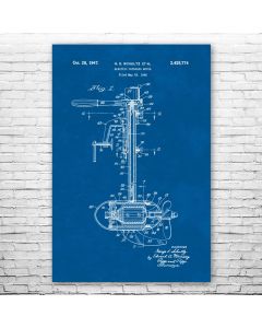 Boat Motor Patent Print Poster