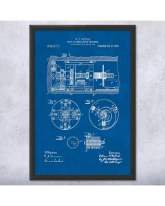Tunnel Boring Machine Patent Framed Print