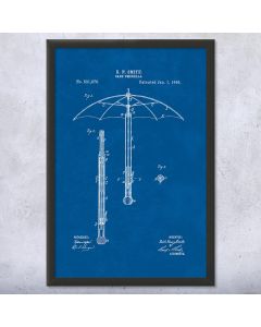 Umbrella Patent Framed Print