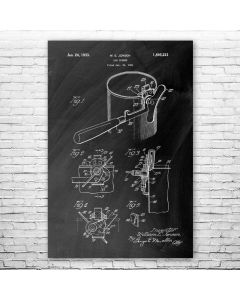 Can Opener Patent Print Poster