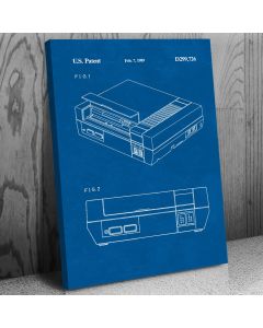 NES Video Game Console Patent Canvas Print