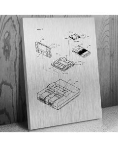 SNES Game Adapter Patent Canvas Print