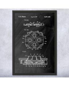 Game Controller D-Pad Patent Framed Print