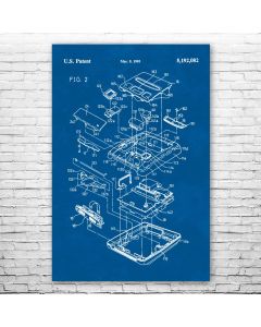 Super Famicom Exploded View Poster Patent Print
