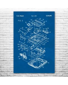 Super Famicom Exploded View Poster Print