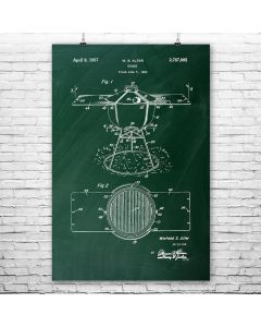 Barbecue Grill Patent Print Poster