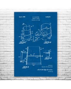 Charcoal Chimney Starter Poster Patent Print