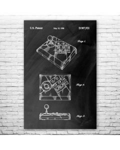 Advantage Joystick Patent Print Poster