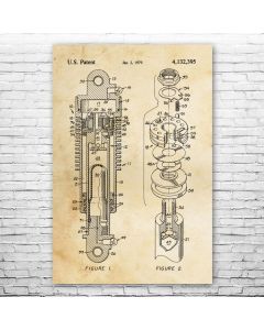 Shock Absorber Patent Print Poster