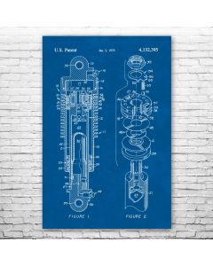 Shock Absorber Patent Print Poster