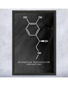 Adrenaline Molecule Framed Wall Art Print