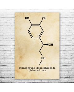 Adrenaline Molecule Poster Print