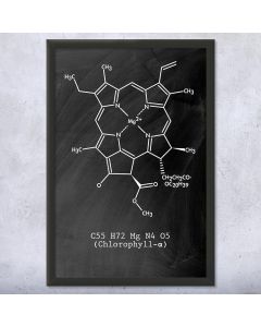 Chlorophyll Molecule Framed Wall Art Print