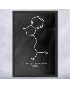 DMT Molecule Framed Wall Art Print