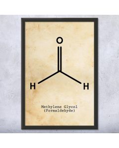 Formaldehyde Molecule Framed Wall Art Print