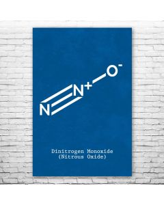 N2O Molecule Poster Print