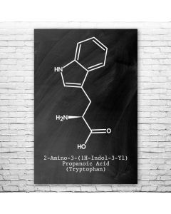 Tryptophan Molecule Poster Print