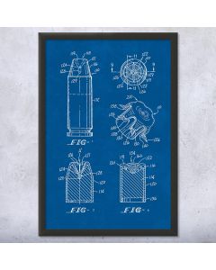 Hollow Point Bullet Patent Framed Print