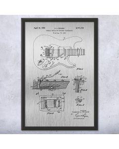 Electric Guitar Framed Patent Print