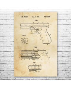 Automatic Pistol Poster Print