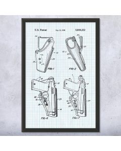 Handgun Holster Patent Print