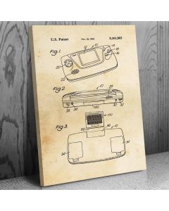 Game Gear Patent Canvas Print