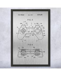 PS1 Controller Framed Patent Print