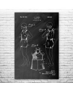 Retro Bathing Suit Patent Print Poster
