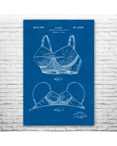Brassiere Patent Print Poster