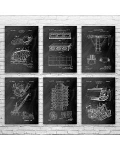 Building Construction Posters Set of 6
