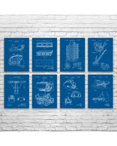 Building Construction Patent Prints Set of 8