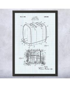Sunbeam Radiant Control Toaster Framed Patent Print