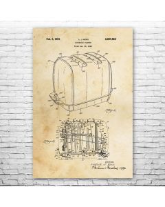 Sunbeam Radiant Control Toaster Patent Print Poster