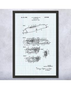 Box Cutter Patent Print
